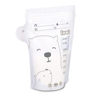Lovi BuddyBear Tejtároló zacskók 200 ml (25 db)