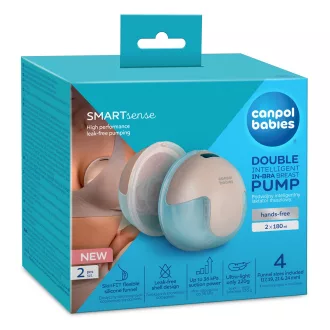   Canpol babies SmartSense Dupla hordható, telefonról vezérelhető elektromos mellszívó