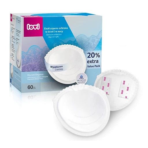 Lovi Öntapadós eldobható melltartóbetét (60 db) - Fehér