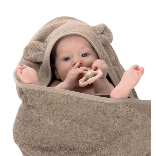 Canpol Babies Pamut fürdőlepedő (100x100 cm) - Szürke