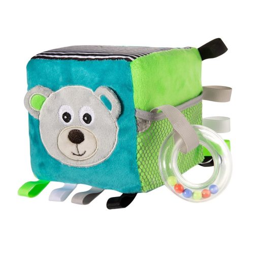 Canpol Babies Szenzorikus plüss kocka - Szürke