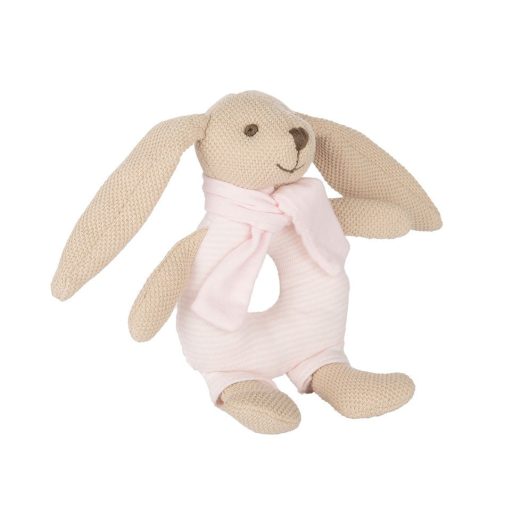 Canpol Babies Plüss játék csörgővel - Rózsaszín nyuszi