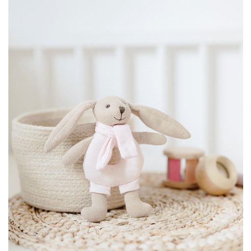 Canpol Babies Plüss játék csörgővel - Rózsaszín nyuszi