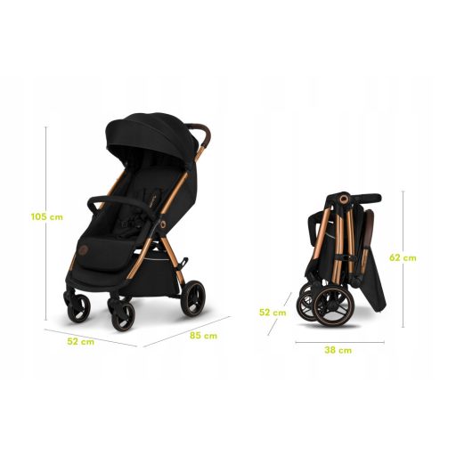 Lionelo Ingrid sport babakocsi - Black Onyx
