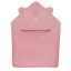 Lionelo Muslin pamut kapucnis törölköző - Pink Baby