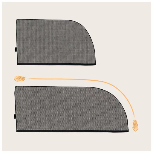 Lionelo Sunblocker 2db-os árnyokoló tárolózsákkal - Fekete