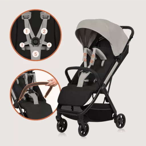 Lionelo Julie Air sport babakocsi - Beige Sand
