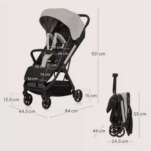 Lionelo Julie Air sport babakocsi - Beige Sand