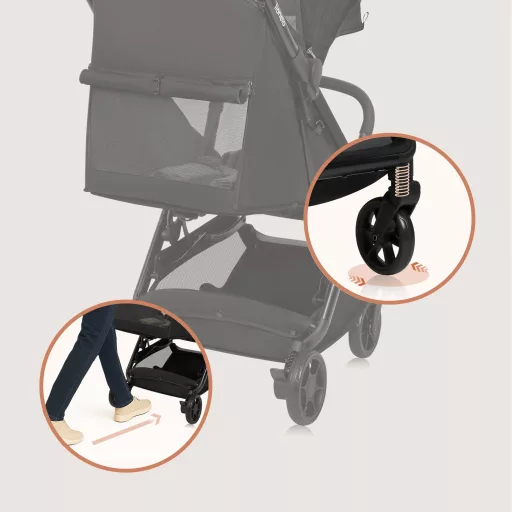 Lionelo Julie Air sport babakocsi - Black Onyx
