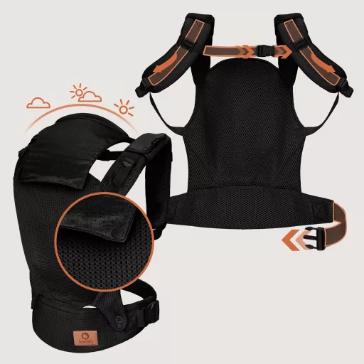 Lionelo Margareet Air csatos hordozó - Black