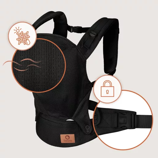 Lionelo Margareet Air csatos hordozó - Black