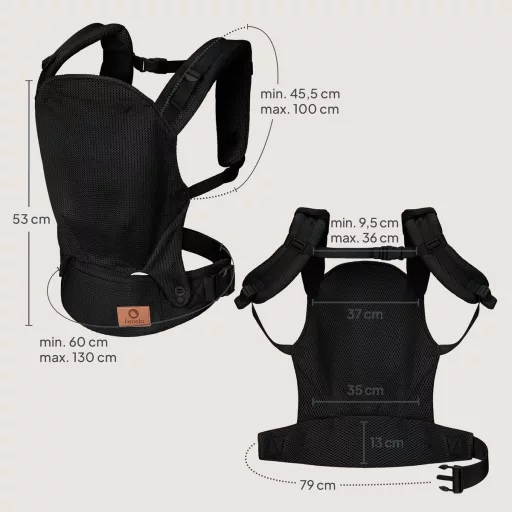 Lionelo Margareet Air csatos hordozó - Black