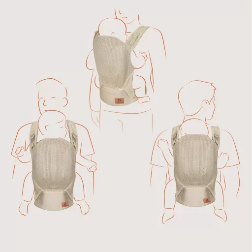 Lionelo Margareet Air csatos hordozó - Beige