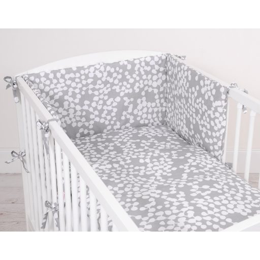 BabyLion Prémium 3 részes ágyneműhuzat szett - Szürke buborékok