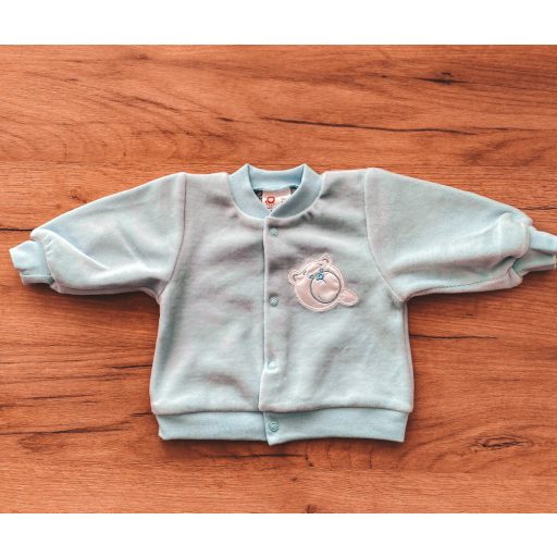 LP Plüss kapucnis kabát (68) - Kék