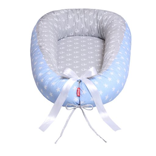 Scamp Babafészek - Kifordíható! - Szürke-Kék - Elefántok és Csillagok