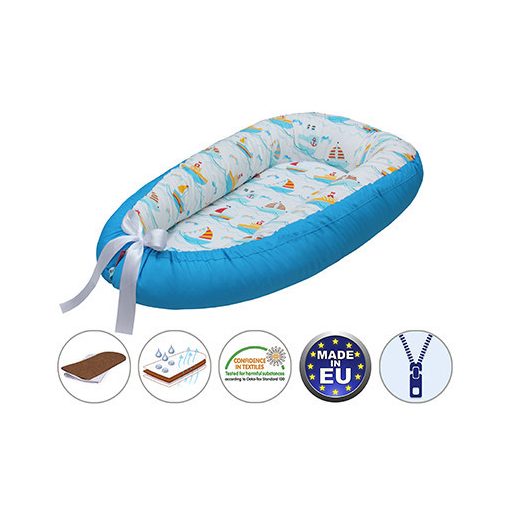 Scamp Babafészek - Kifordíható! - Kék - Hajók