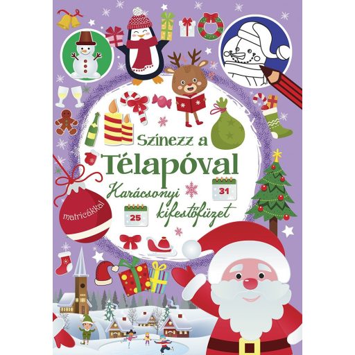 Napraforgó Színezz a Télapóval - kifestőfüzet