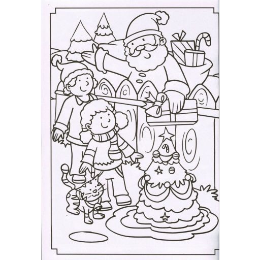 Napraforgó Színezz a Télapóval - kifestőfüzet