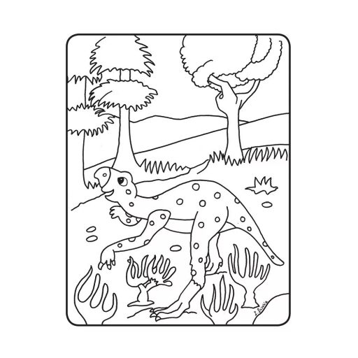 Napraforgó Dinós színező