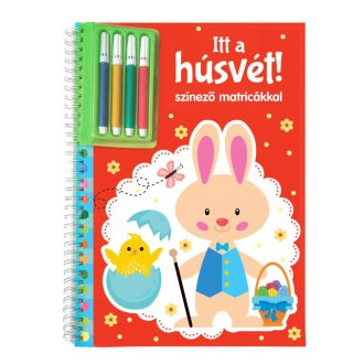   Napraforgó Itt a húsvét - Színező matricákkal és filctollal