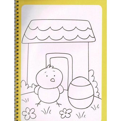 Napraforgó Itt a húsvét - Színező matricákkal és filctollal