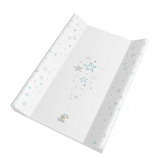   BabyLion Puha vállas pelenkázó lap 50x70 - Szürke-kék csillagok