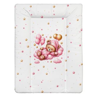 BabyLion Puha pelenkázó lap 50x70 cm - Rózsaszín alvó maci   BabyLion Puha pelenkázó lap 50x70 cm - Rózsaszín alvó maci