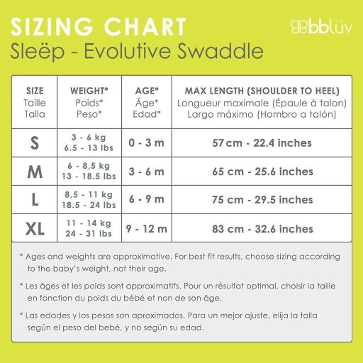 BBlüv Sleep swaddle me 3in1 babapólya - M méret