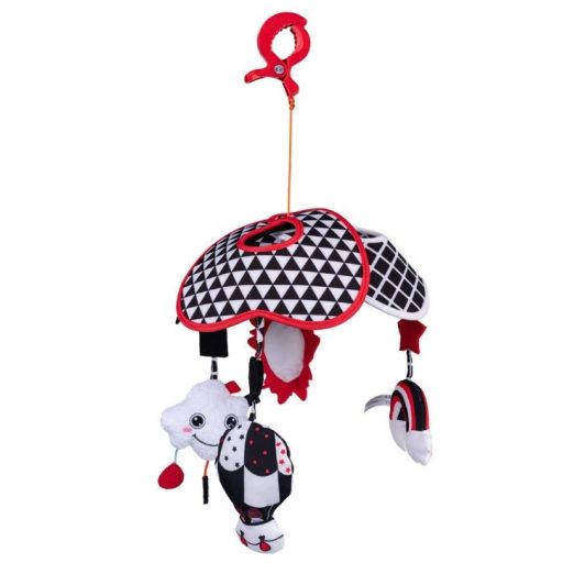 Bali Bazoo Kontrasztos felakasztható, zenélő plüss játék - Felhő