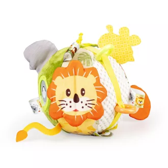 Jollybaby Deluxe puha labda rágókával - Soft Jungle