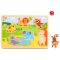 Tooky Toys Fa Puzzle hanggal 7 db-os - Safari Állatos