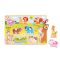 Tooky Toys Fa Puzzle fogantyús 10db-os - Safari állatok