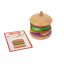 Tooky Toy Hamburger készítő fa játék szett