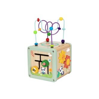 Hi Pando készségfejlesztő activity kocka golyóvezetővel - Panda - Zöld   Hi Pando készségfejlesztő activity kocka golyóvezetővel - Panda - Zöld