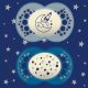 MAM Original Astro éjszakai cumi dupla 6h+ (2022) - Kék-Sötétkék holdacska