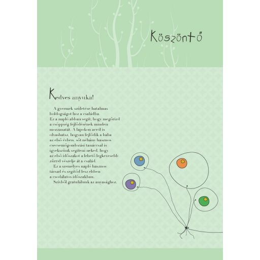 Napraforgó Napló a babám első évéről (lányos)