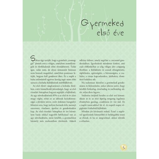 Napraforgó Napló a babám első évéről (lányos)