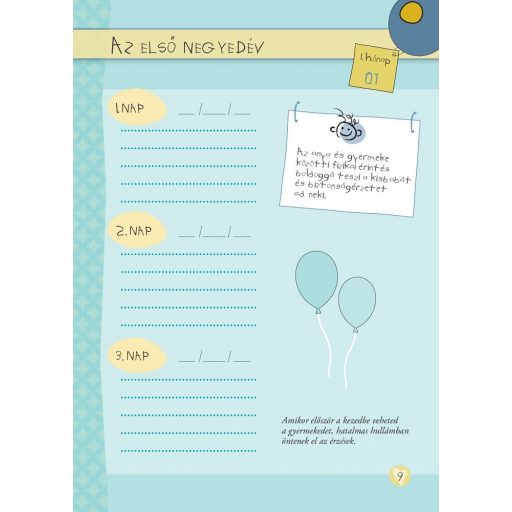 Napraforgó Napló a babám első évéről (lányos)