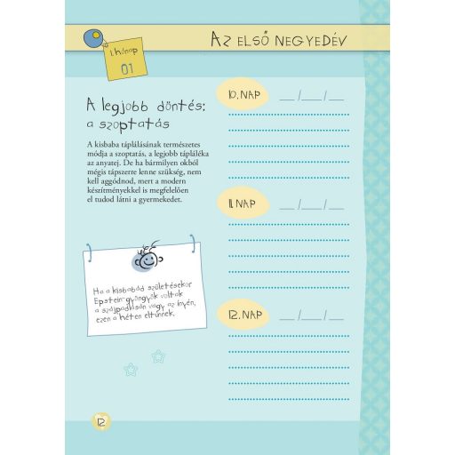 Napraforgó Napló a babám első évéről (lányos)