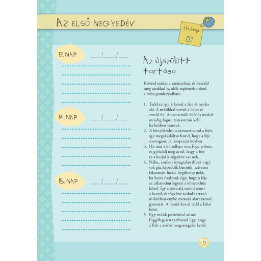 Napraforgó Napló a babám első évéről (lányos)