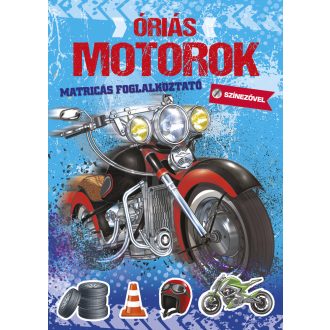   Napraforgó Óriás motorok - matricás foglalkoztató színezővel