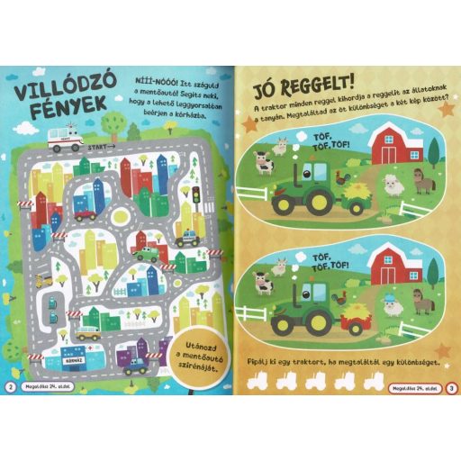 Napraforgó Varázslatos matricák - Mókás járművek