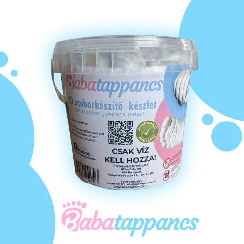 2 szobros láb és kézszobor készítő készlet BabaTappancs ÉnSzobrom - VÖDRÖS
