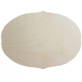   Fa talp - ovális, ívelt - natúr 15,5x21 cm (kis szobrokhoz)