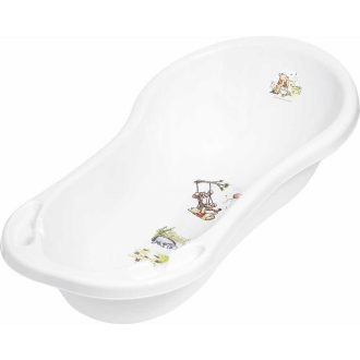   Lorelli Disney mintás piskóta kád leeresztő dugóval 100cm - Micimackó / fehér ÚJ