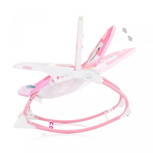 Chipolino Enjoy rezgő-zenélő pihenőszék 18 kg-ig - Pink