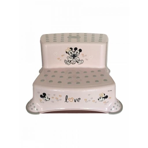Lorelli Disney mintás lépcsős fellépő - Mickey Minnie Love Light Pink