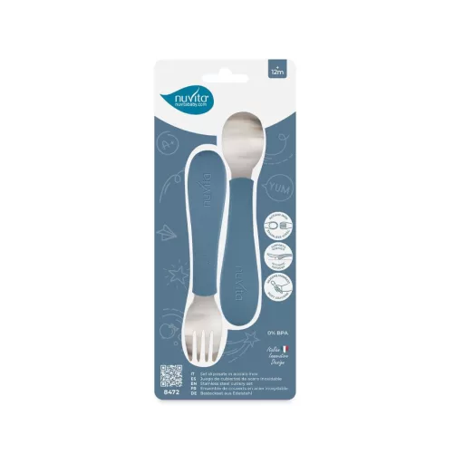 Nuvita kanál és villa szett - Powder blue - 8472