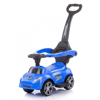 Chipolino Turbo bébitaxi tolókarral - blue Chipolino Turbo bébitaxi tolókarral - blue